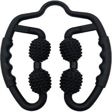 LOCUS 4輪按摩瑜珈滾輪, 1個, 黑色