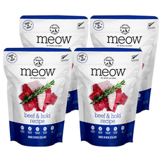 NZ Natural 香酥風乾鮮肉餐 貓用, 牛肉、鱈魚, 100g, 1包, 4包