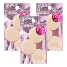台灣 COSMOS 粉餅專用粉撲 P28 3入, 隨機, 3包