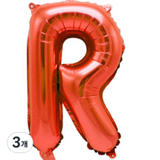 Pang Party 字母氣球 R 40cm, 紅色, 3個