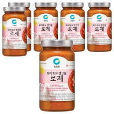 청정원 로제 스파게티소스, 600g, 6개