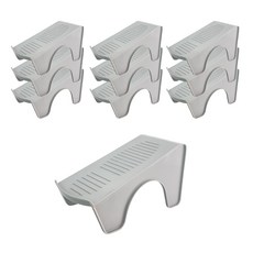 AllULiving 鞋子整理架 小型 10入, 灰色