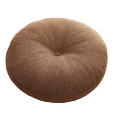 Mass 生活好物 亞麻透氣坐墊 日式和室蒲團小沙發, 深咖色, 40 x 15cm