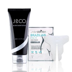 J&CO 私密處美容護理組 黑糖去角質霜+私密處護理膜, 200毫升, 1個