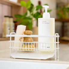 MONOFLAT 瀝水菜瓜布架, 1個, 白色