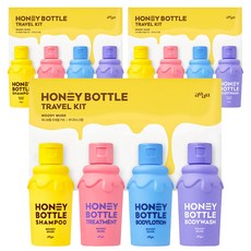 AyuAyu 蜂蜜瓶旅行套組木質麝香香氛, 3組