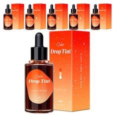 헤어플러스 컬러 드롭 헤어틴트, 6개, 캐롯오렌지