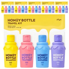 AyuAyu 蜂蜜瓶旅行套組木質麝香香氛, 6組