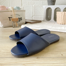 TAIWAN SLIPPER 台灣犀利趴 經典系列 皮質室內拖鞋, 柔軟Q彈鞋底, 百分之百台灣製造, 29, 藍色, 1雙