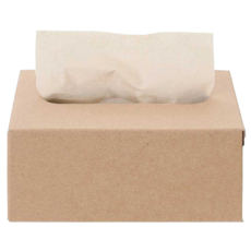 MUJI 無印良品 牛皮紙製組合式桌上用面紙盒, 1個