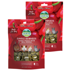 OXBOW 輕食每位系列 甜椒牧草烘焙零食, 85g, 2包