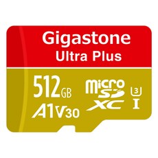GIGASTONE 立達 Gaming Plus microSDXC UHS-I U3 遊戲專用記憶卡 支援Switch/GoPro A1V30, 512GB, 1個