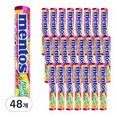 mentos 曼陀珠 曼陀珠 綜合水果口味, 37.5g, 48條