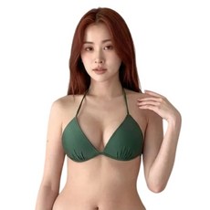 SEASONS BIKINI 台灣製 黑標集中up + 美胸比基尼上衣 001 親膚款, 顯白綠
