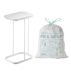 리본제이 레트로 가비지백 스탠드 분리수거함 + 전용 비닐, 화이트