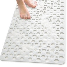 HANEE 浴室防滑墊 方形 75 x 43 cm, 白色, 1個