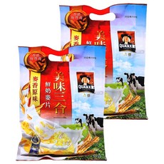 QUAKER 桂格 美味3合1麥片 麥香原味 10包, 330g, 2袋