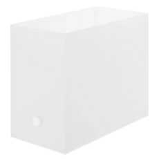MUJI 無印良品 聚丙烯檔案盒, 霧白色, 1層