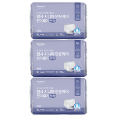 Tamsaa 樂齡安心護理內褲型韓國產成人紙尿褲, 10入, 3個, 特大型