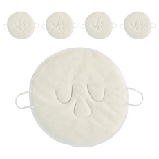 熱敷臉巾 無綁帶 常規款 三孔 34g 5個, 1組