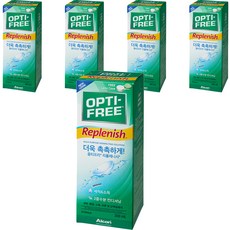 옵티프리 리플레니시 렌즈 세정액, 5개, 300ml