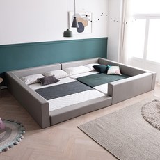 삼익가구 코지 벙커형 패밀리 침대 프레임 단품 방문설치, 그레이