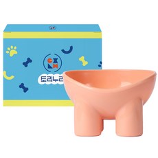 Torinuri 貓用粉彩單口食碗, 1個, 粉紅色