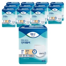 테나 남녀공용 언더웨어 노말 성인기저귀, 대형, 10개입, 12개