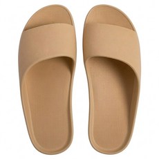 HOLA 和樂家居 EVA極緻輕盈拖鞋 24.5 x 9.5 x 7cm, 鵝黃, 1雙