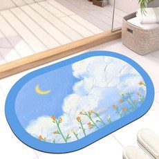 Witherhome 童話天空乾爽地墊, 藍色, 1個