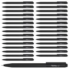 monAmi Tripps三角原子筆 0.7mm, 60個, 黑色