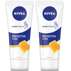 니베아 프로텍티브 케어 허니 비즈왁스 핸드크림, 75ml, 2개
