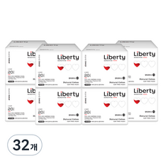 Liberty ORGANATURE 韓國產棉柔瞬吸護墊, 加長型(17.5cm), 20片, 32包