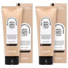 Lamelin 溫和潔顏米糠磨砂泡沫, 150ml, 2個