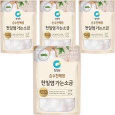 清淨園 天日鹽 細鹽, 500g, 4個