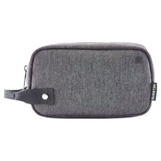 城市旅行 方型 Tech Kit 3C 配件收納袋, 19cm x 7cm x 11cm, 板岩灰, 防水耐磨布料表層, 1個