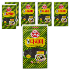 오뚜기 해조류 다시마, 100g, 6개