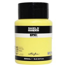 SHIELD 盾牌 Epic 壓克力顏料 603 檸檬黃, 500ml, 1色