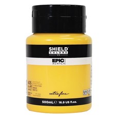 SHIELD 盾牌 Epic 壓克力顏料 605 永固深黃, 500ml, 1色