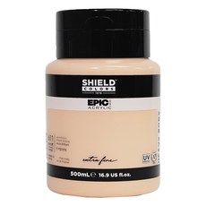 SHIELD 盾牌 Epic 壓克力顏料 611 Jaune Brilliant, 500ml, 1色