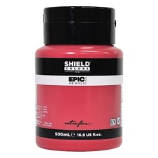 SHIELD 盾牌 Epic 壓克力顏料 617 胭脂紅, 500ml, 1色