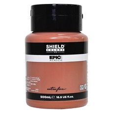 SHIELD 盾牌 Epic 壓克力顏料 621 焦赭色, 500ml, 1色