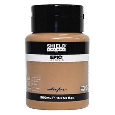 SHIELD 盾牌 EPIC 壓克力顏料 623 Raw Sienna, 500ml, 1色