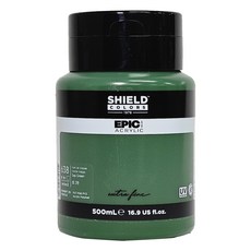 SHIELD 盾牌 Epic 壓克力顏料 638 樹綠色, 500ml, 1色
