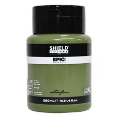 SHIELD 盾牌 Epic 壓克力顏料 639 橄欖綠, 500ml, 1色