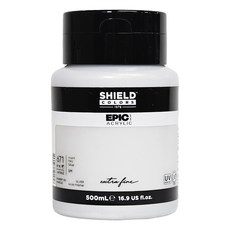 SHIELD 盾牌 Epic 壓克力顏料 671 銀色, 500ml, 1色