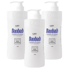 로픈 바오밥 세라마이드 LPP 프리미엄 헤어트리트먼트 베이비파우더, 1kg, 3개