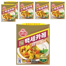 오뚜기 3분 백세카레 약간매운맛, 6개, 200g