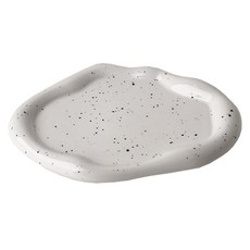 斑點印花陶瓷飾品收納盤, 1個, 斑點