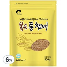 安可拓焙炒全芝麻, 500g, 6個